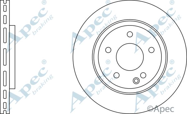 APEC BRAKING stabdžių diskas DSK2094